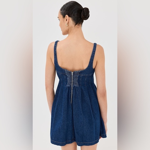 NWT Reformation Violet Denim Mini Dress Size 6 - Picture 7 of 8